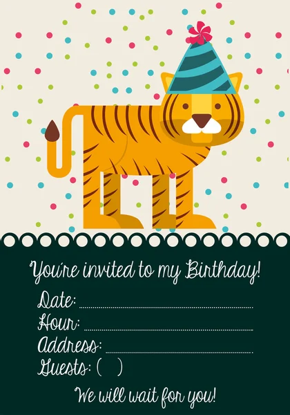 Birthday invitation — Stock Vector