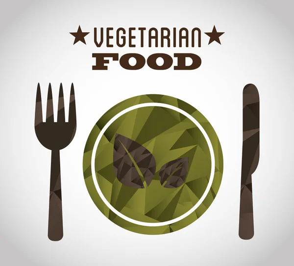Design de comida vegetariana —  Vetores de Stock