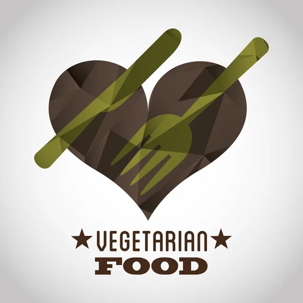 Vegetarisk matdesign — Stock vektor