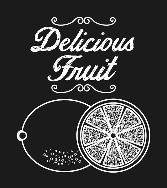 Delicious fruit design — Stock Vector