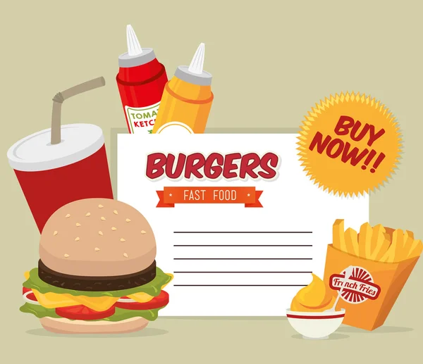 Hamburger digitaal ontwerp. — Stockvector