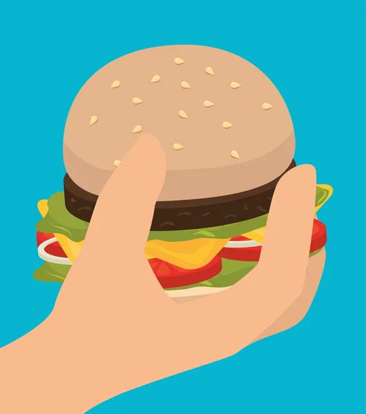 Hamburger design digitale . — Vettoriale Stock