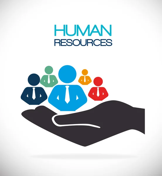 Concepção dos recursos humanos . — Vetor de Stock
