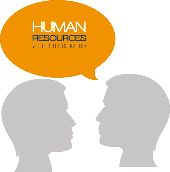 Human resources design. — Stock Vector