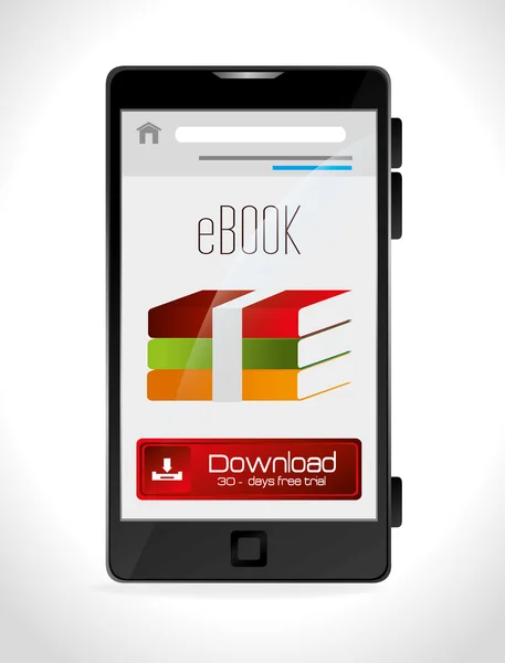 Ebook digital design. — Stock Vector