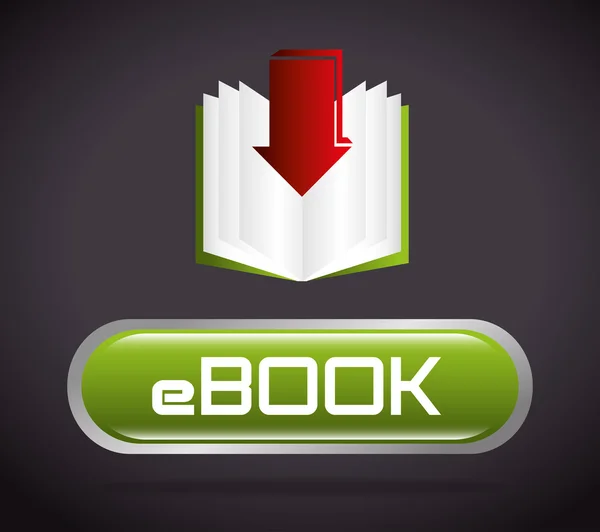 EBook dijital tasarım. — Stok Vektör