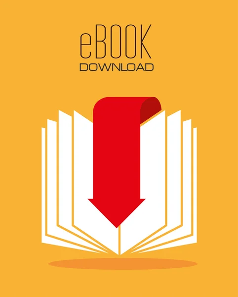 Ebook digitális tervezés. — Stock Vector