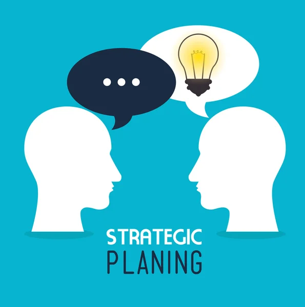 Strategic planning design — Stock Vector