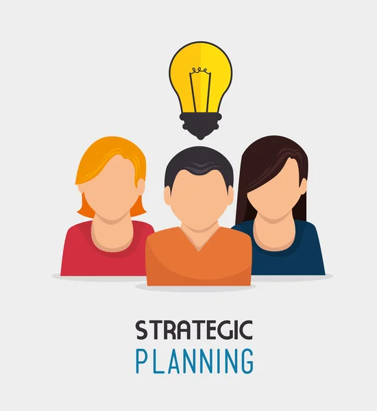 Strategic planning design — Stock Vector