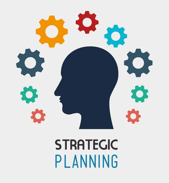 Projeto de planejamento estratégico —  Vetores de Stock