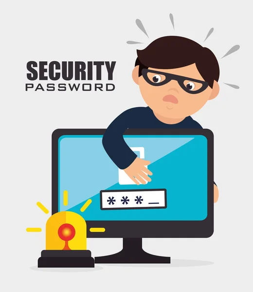 Security digital design — Stock Vector