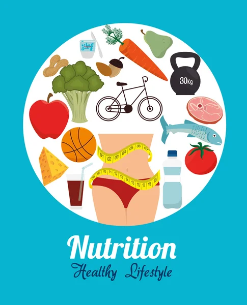 健康食品视觉设计 — 图库矢量图片