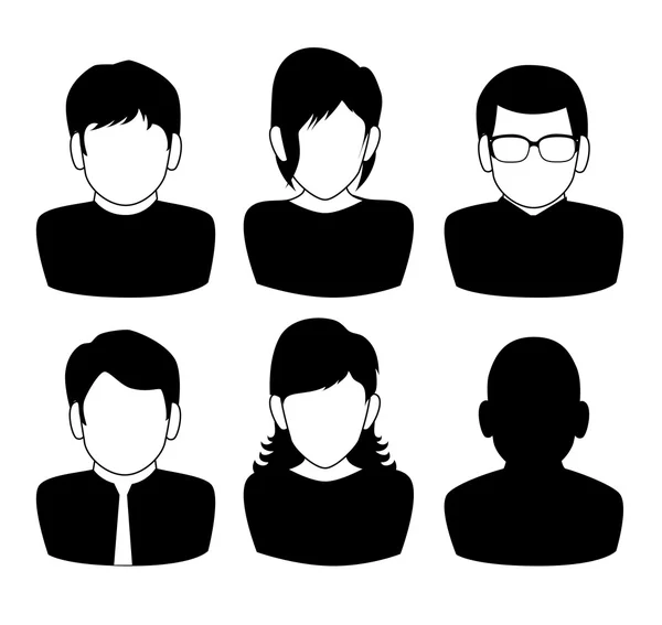 Diseño digital de personas — Vector de stock