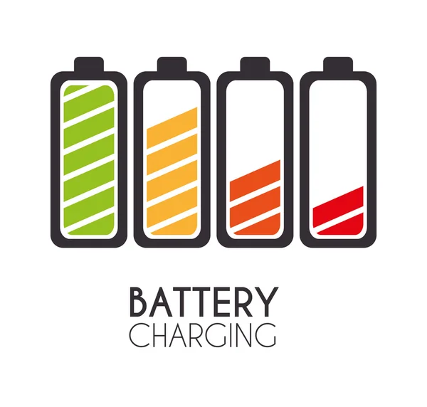 Batterie-Widget-Design. — Stockvektor