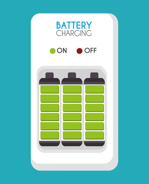 Battery widget design. — Stock Vector