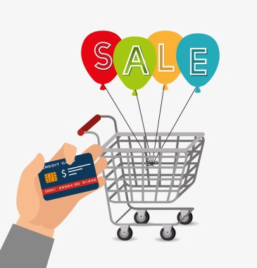 Shopping sales design.