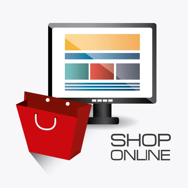 Shopping online design . — Vettoriale Stock