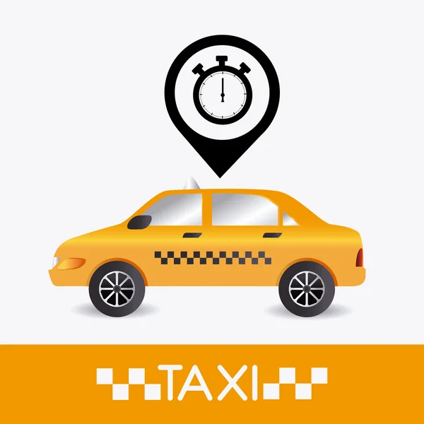 Taxi cab design. — Stock Vector