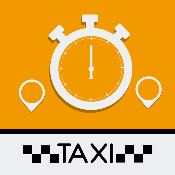 Taxi cabine ontwerp. — Stockvector