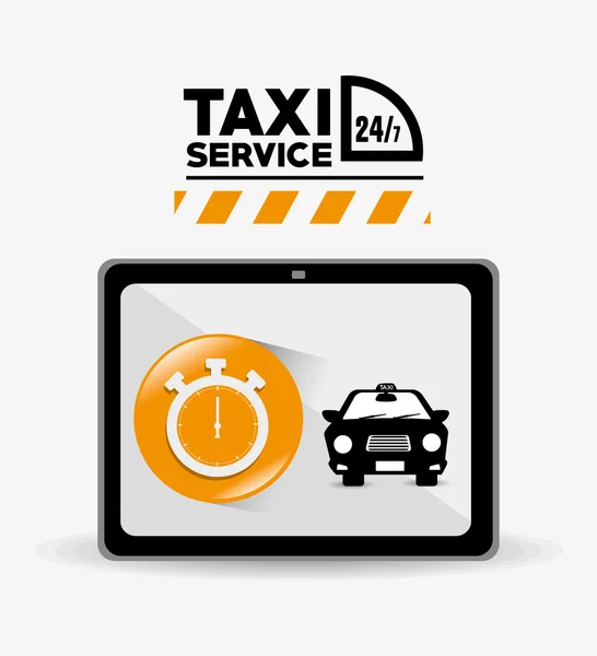 Taxi cab-tervező. — Stock Vector