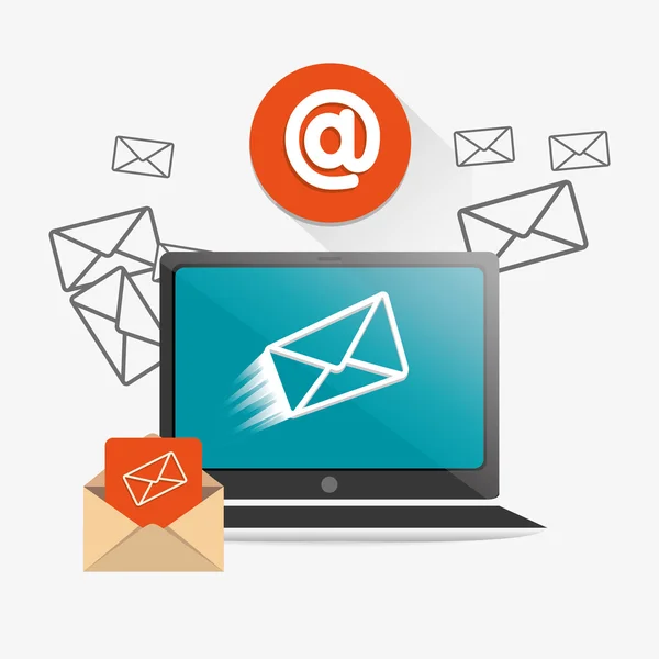 E-mail marketing design. — Vettoriale Stock