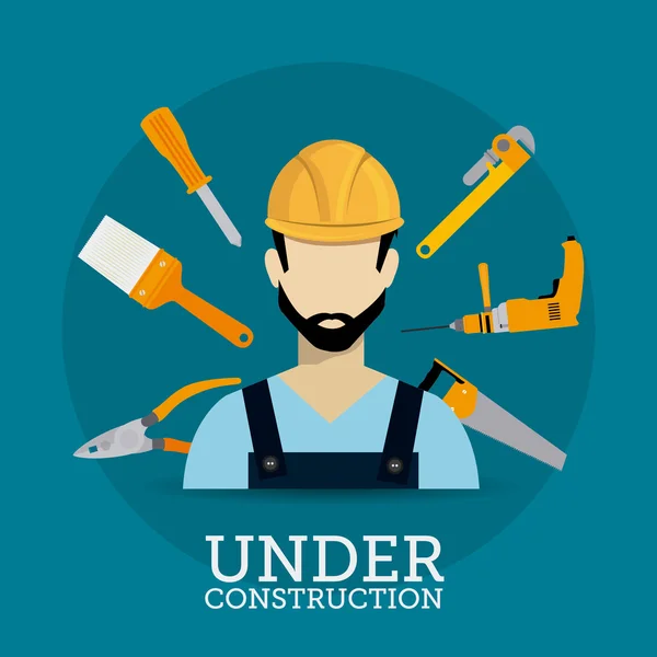 Construction digital design. — Stock Vector