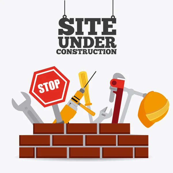 Construction digital design. — Stockvector