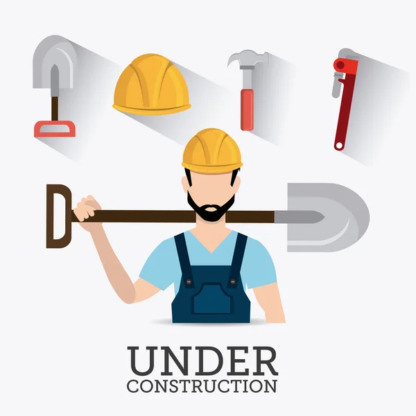 Construction digital design. — Stock Vector