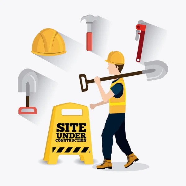 Construction digital design. — Stockvector