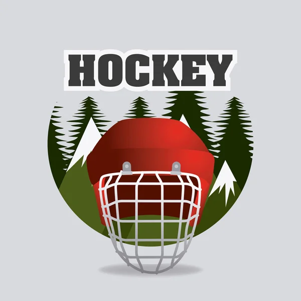 Vizuální design hokej — Stockový vektor