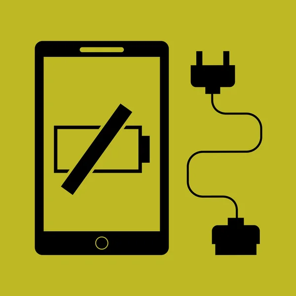 Batterij conceptontwerp — Stockvector