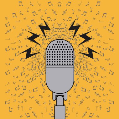 mikrofon simgesi tasarım