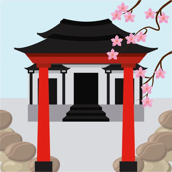 Страновой дизайн Японии — стоковый вектор