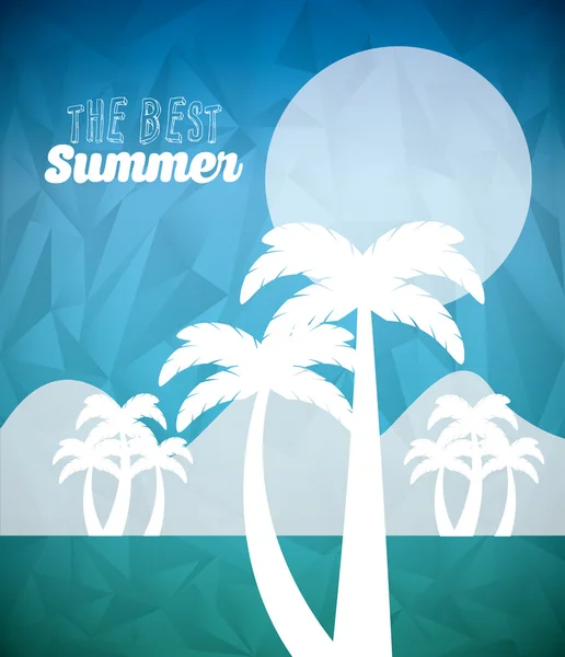 Vacances d'été design — Image vectorielle