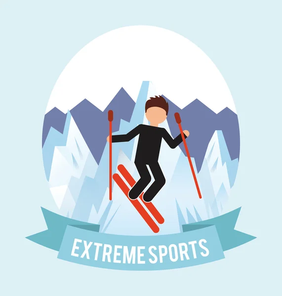 Extreme sport ontwerp — Stockvector