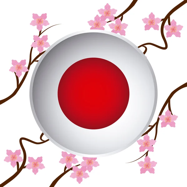 Design japanischer Embleme — Stockvektor