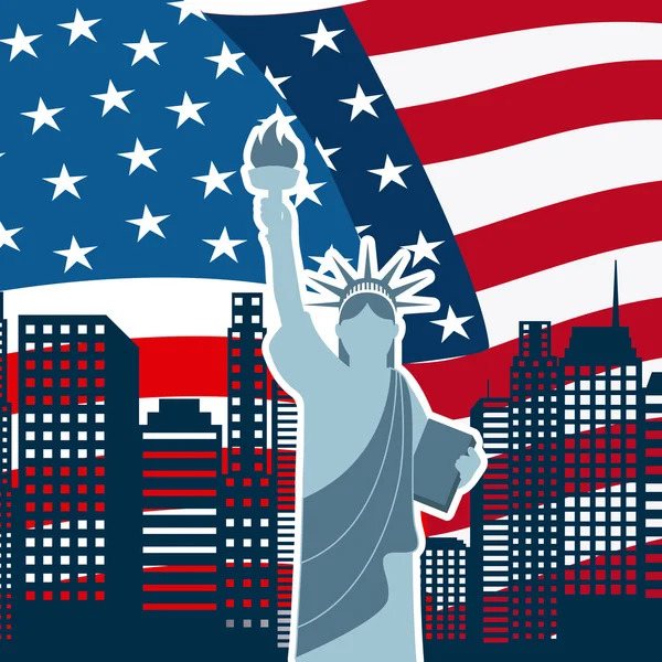 Etats-Unis emblème design — Image vectorielle