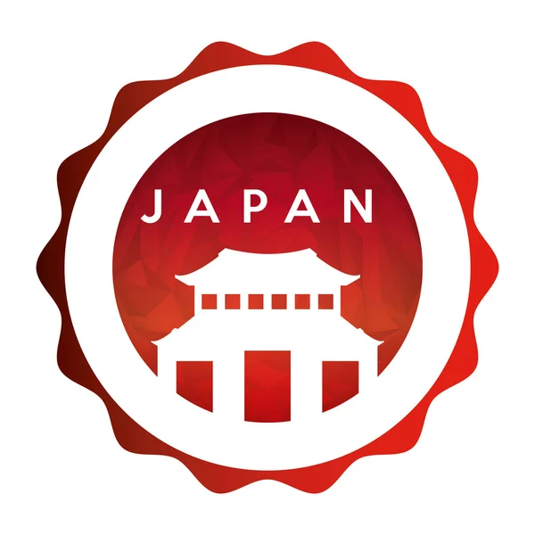 Design emblema japão —  Vetores de Stock