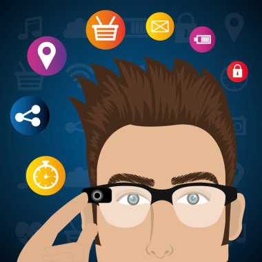 Giyilebilir teknoloji dijital tasarım.