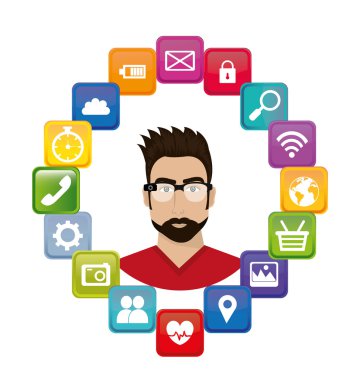 Giyilebilir teknoloji dijital tasarım.