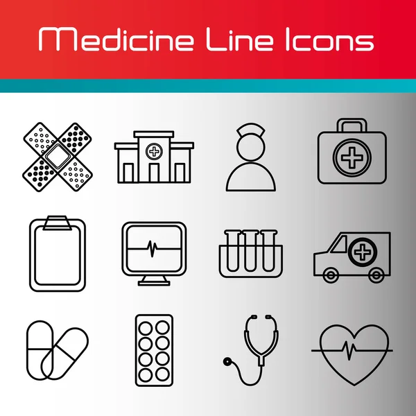 Medical icons design — Stock Vector