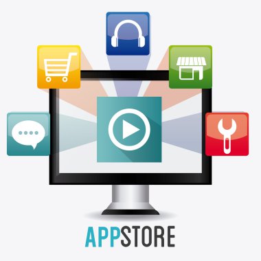 App store dijital tasarım.