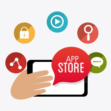 App store dijital tasarım.