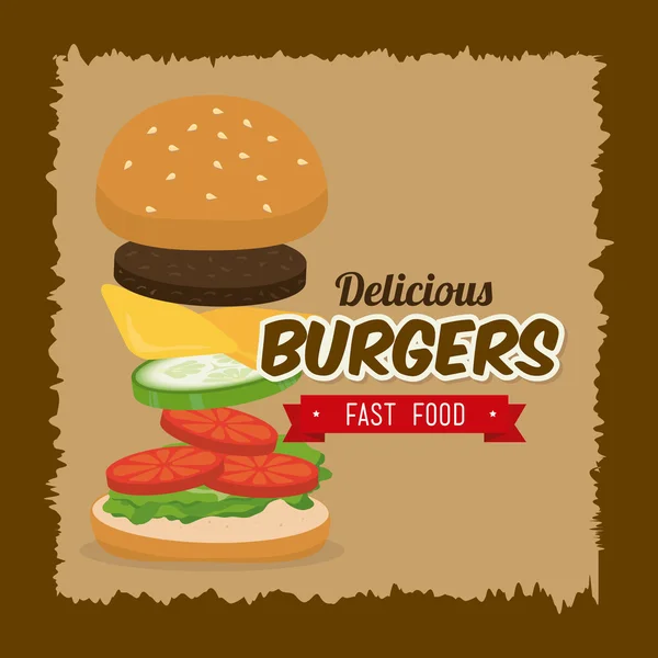 Fast-food ontwerp — Stockvector