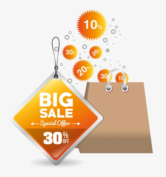 Big sale design — Stock Vector