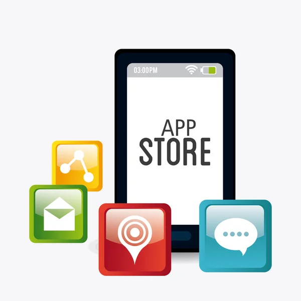 App Store digitales Design — Stockvektor