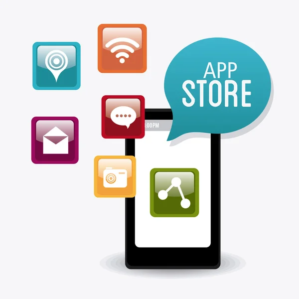 App store digital ontwerp — Stockvector