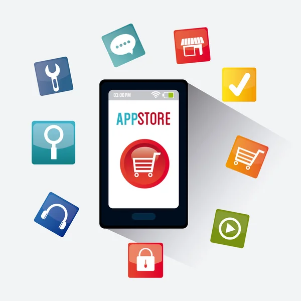 App Store digitales Design — Stockvektor