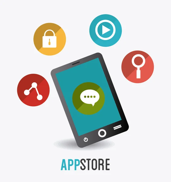 App store digital ontwerp — Stockvector