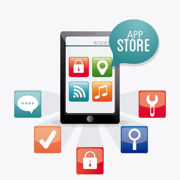 App store digital ontwerp — Stockvector